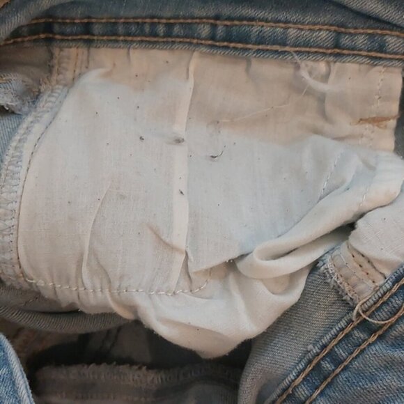 Guess bib overall distressed jeans - Picture 8 of 8